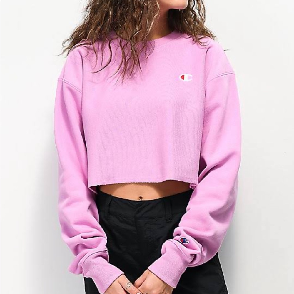 Champion crop  hoodie